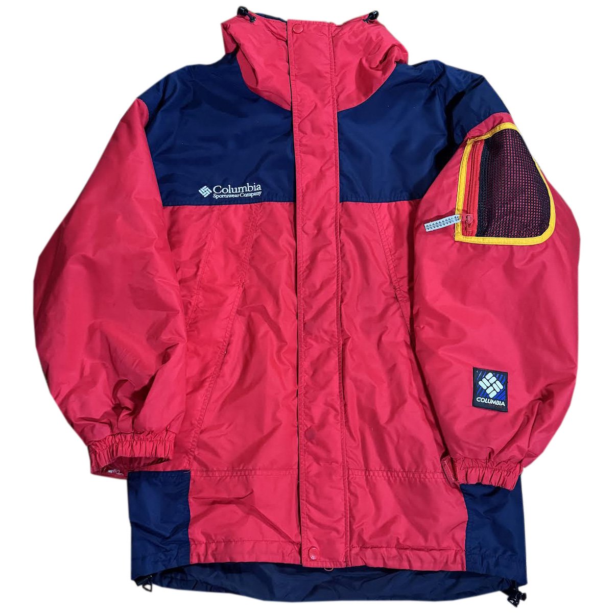 Vintage Columbia Sport Pullover Navy / Red / Yellow Jacket (Size S